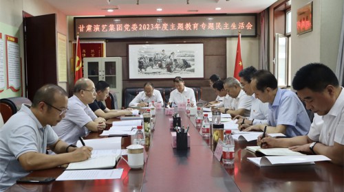 甘肅演藝集團(tuán)黨委召開學(xué)習(xí)貫徹習(xí)近平新時(shí)代中國特色社會主義思想主題教育專題民主生活會